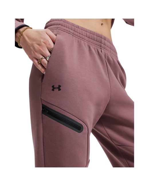 Under Armour Pink Unstoppable Solid Patterned Slim Joggers