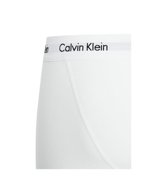 Calvin Klein White 's 3 Pack Trunks for men