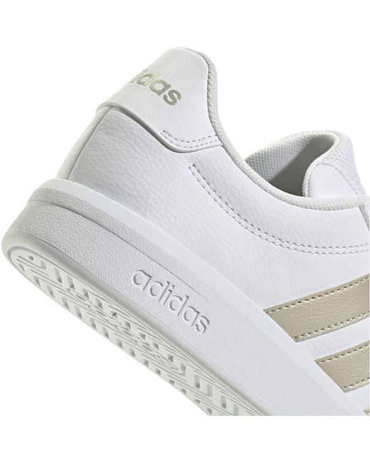 Adidas White Grand Court Base Trainers