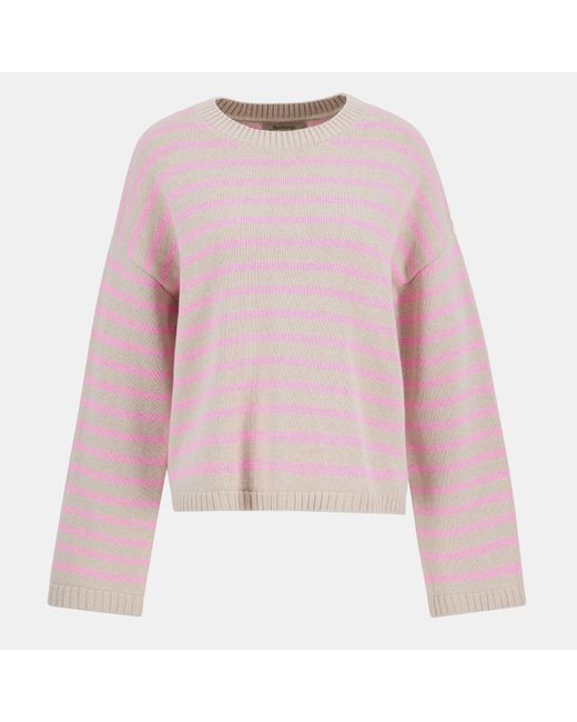Barbour Pink Rosie Striped Jumper