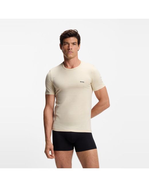 Boss Blue Bodywear 3 Pack Premium Cotton T-Shirts for men