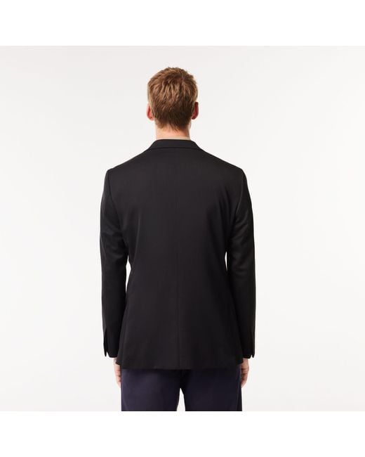 Lacoste Black Woolen Winter Blazer for men