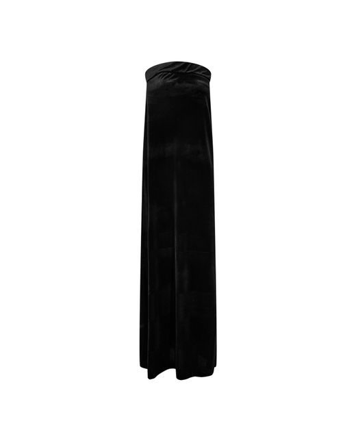 Norma Kamali Black Strapless Maxi Dress