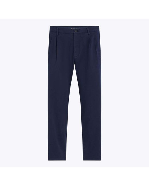 Tommy Hilfiger Blue Brushed Twill Tapered Chinos for men