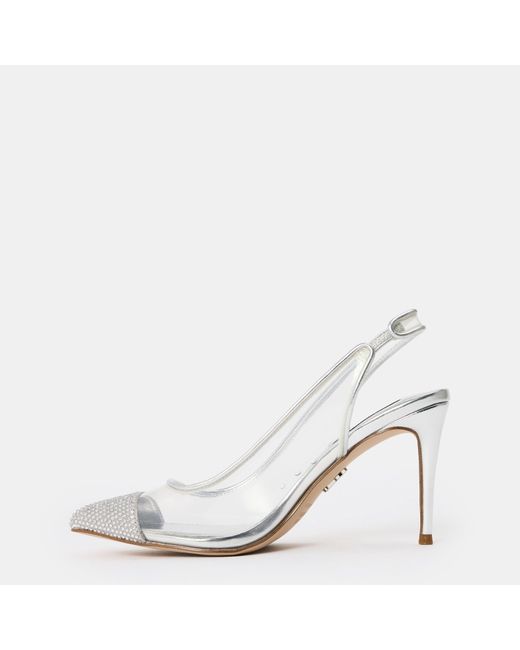 Steve Madden White Leena Stiletto Court Shoes