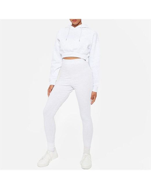 I Saw It First White High Waisted Cotton leggings