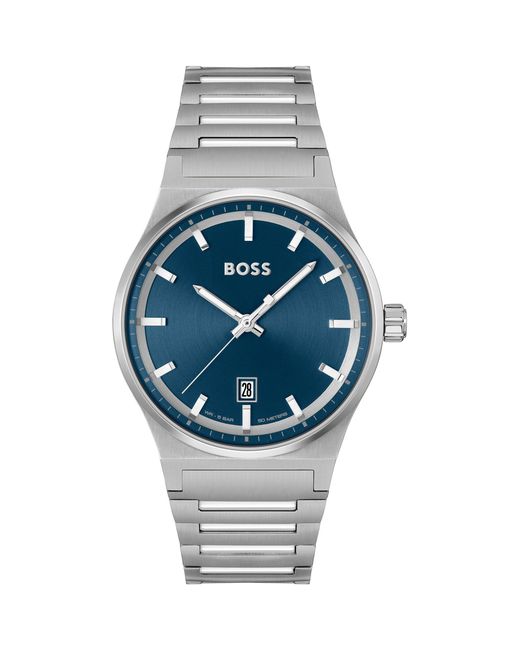 Boss Metallic Gents Candor Stainless Steel Bracelet Watch for men