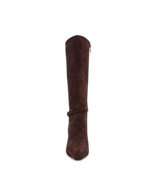 Steve Madden Brown Sirrens Suede Knee-High Boots