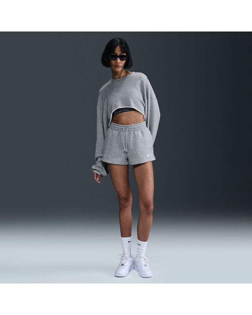 Nike Blue Sportswear Essential French Terry Shorts