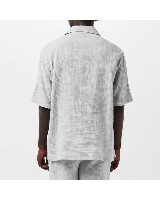 Albam Gray Crinkle Holiday Shirt for men