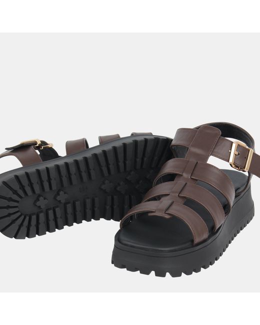 Jack Wills Brown Gladiator Sandals