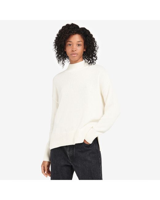 Barbour White Sandy Jumper