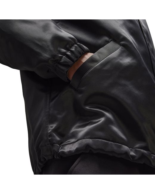 Y-3 Black Graphic Long Sleeve Coach Jacket for men