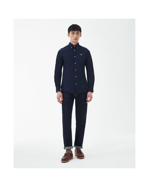 Barbour Blue Oxford Shirt for men