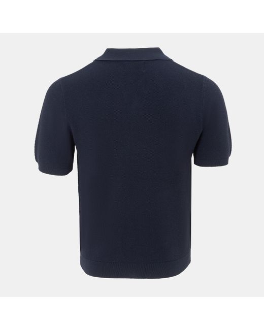 Firetrap Blue Polo Striped Classic Collared T Shirt for men