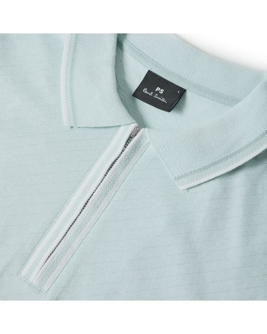 Paul Smith Blue Short Sleeve Polo Shirt for men