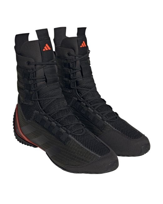 Adidas Black Speedex 23 Mid Cut Boxing Boots for men