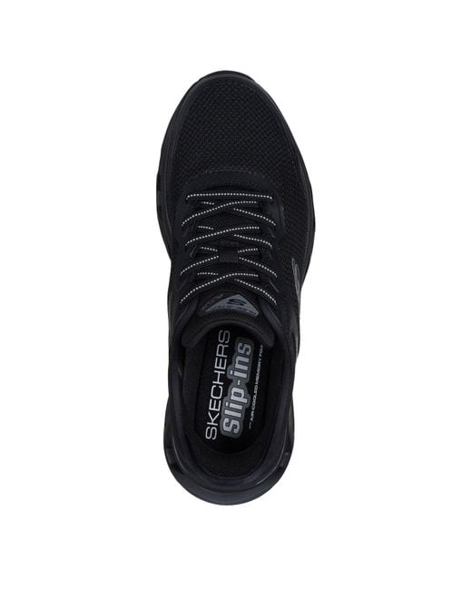Skechers Blue Slip-Ins Mesh Lace-Up Sneaker W Ai Slip On Trainers for men