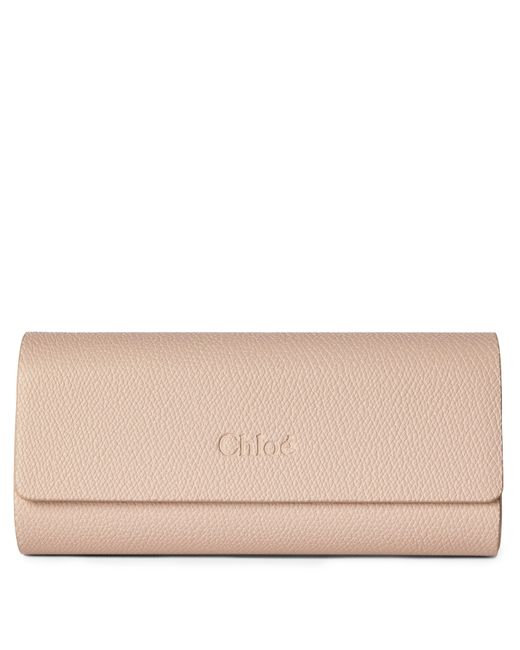Chloé Pink Ch0278S Sculptural Metal Oversized Sunglasses