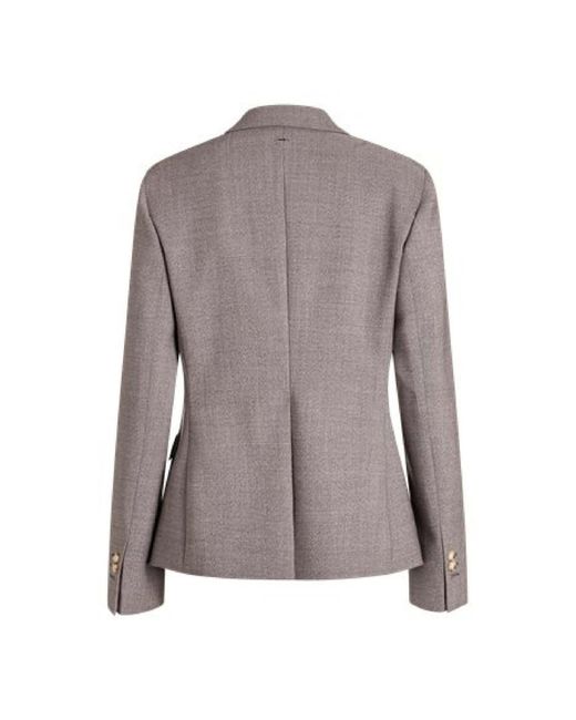 Boss Gray Jia11 Slim-Fit Wool Blend Blazer
