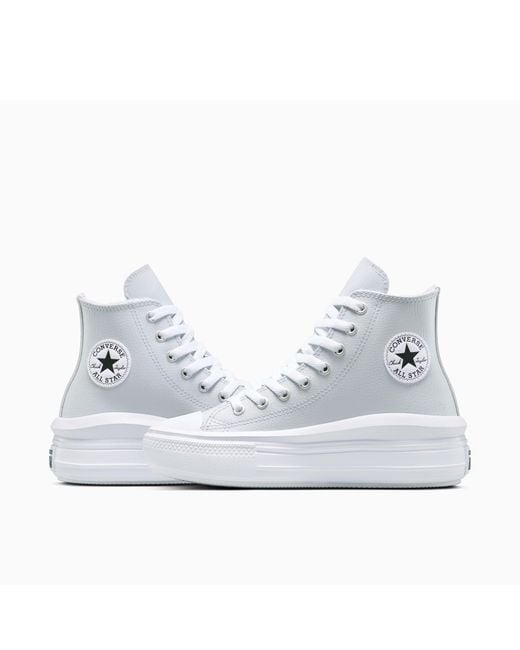 Converse White Chuck Taylor All Star Mov High-Top Trainers