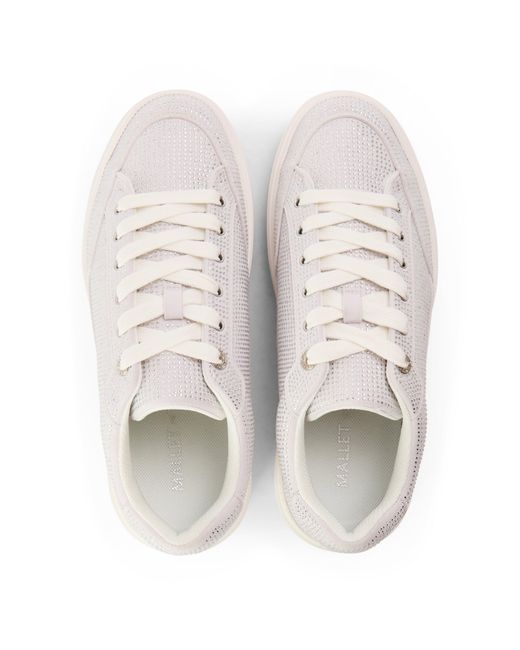Mallet White Lansbury Low-Top Trainers
