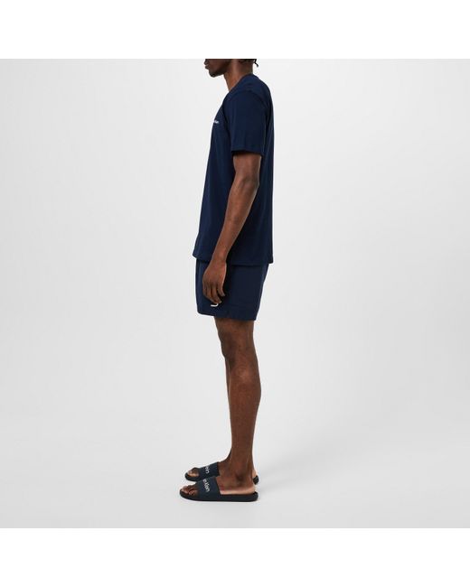 Calvin Klein Blue Pool Logo Sliders for men