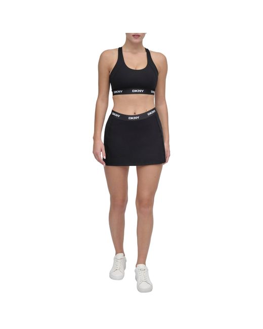DKNY Black Medium Impact Sports Bra