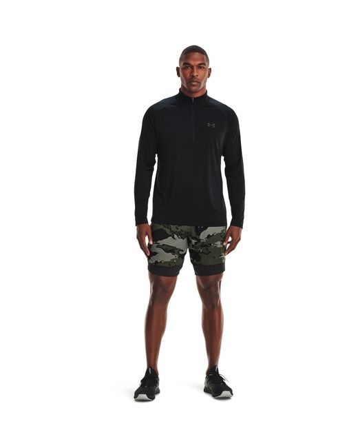 Under Armour Black Tech ½ Zip Long Sleeve for men