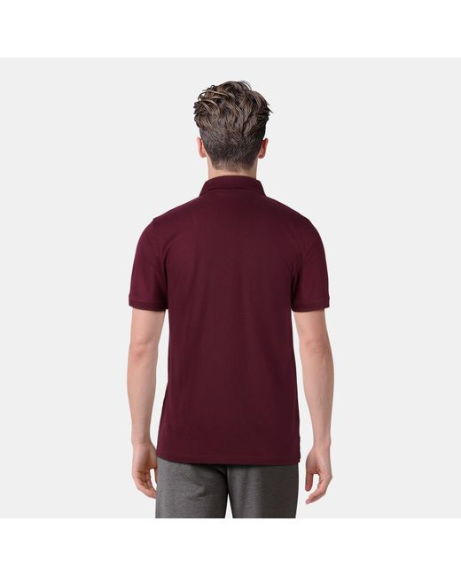 Lyle & Scott Red Basic Short Sleeve Polo Shirt for men