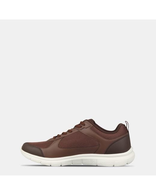 Slazenger 1881 Brown Force Mesh Trainer for men