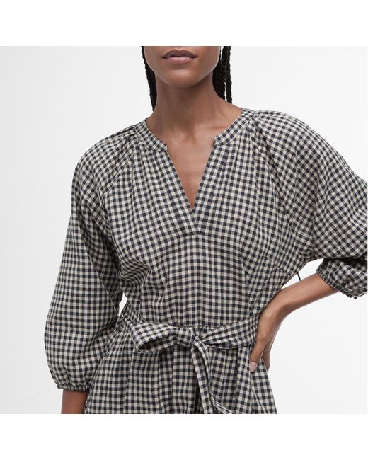 Barbour Gray Suri Midi Dress