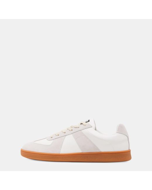 Steve Madden White Waltor Court Low-Top Trainers for men