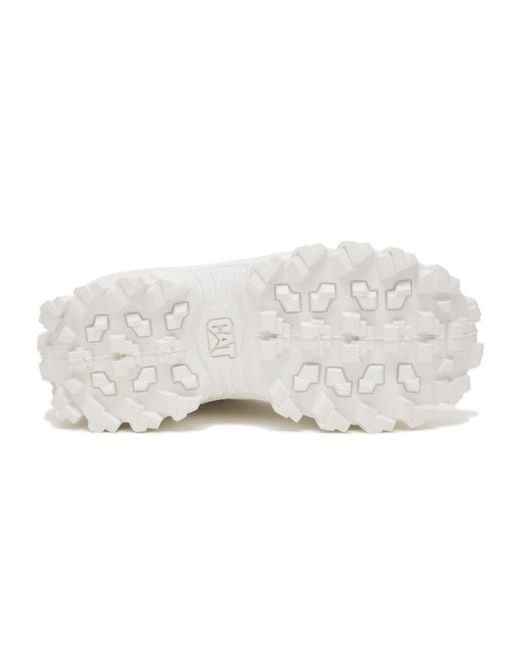 Caterpillar White Intruder Chunky Trainers for men