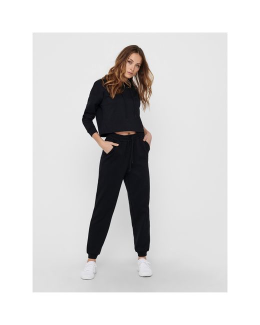 Only Play Black High Waist Closed Hem Jersey Joggers