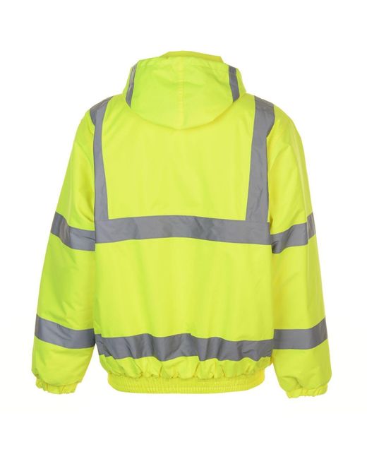 Dunlop Yellow Hi Vis Bomber Jacket for men