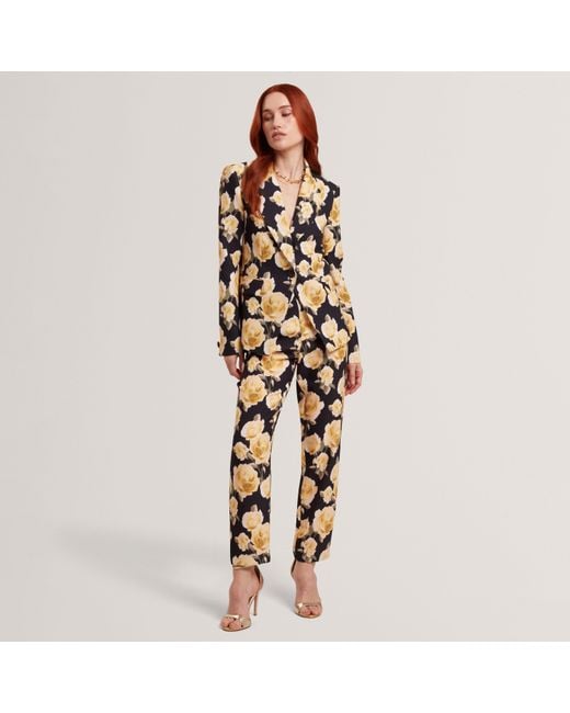 Ted Baker Black Tapered Tailored Trousers