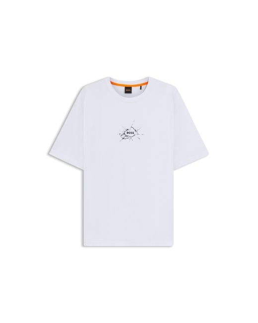 Boss White Te Voyage Short Sleeve Polo Shirt for men
