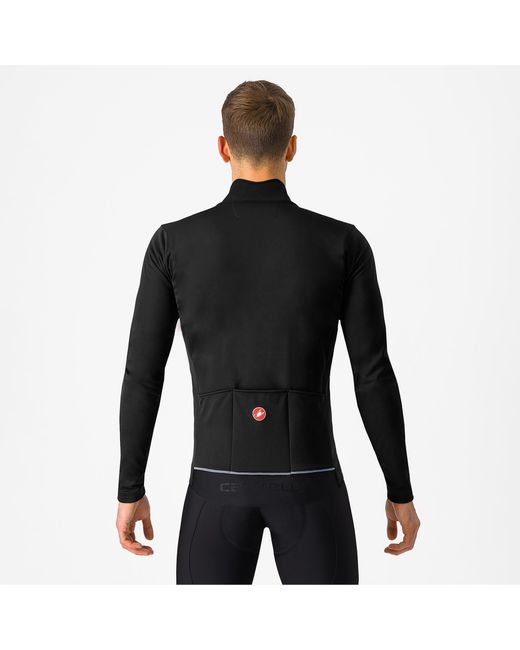 Castelli Black Weather-Resistant Performance Cycling Jacket for men