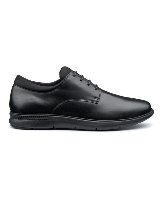 Hotter Black Hugo Wide Fit Shoes for men
