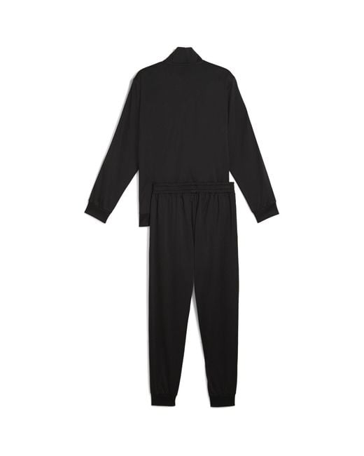 PUMA Black Poly Tape Suit Full Tracksuit for men