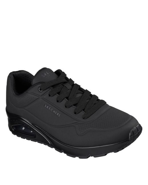 Skechers Black Uno Stand On Air Trainers for men