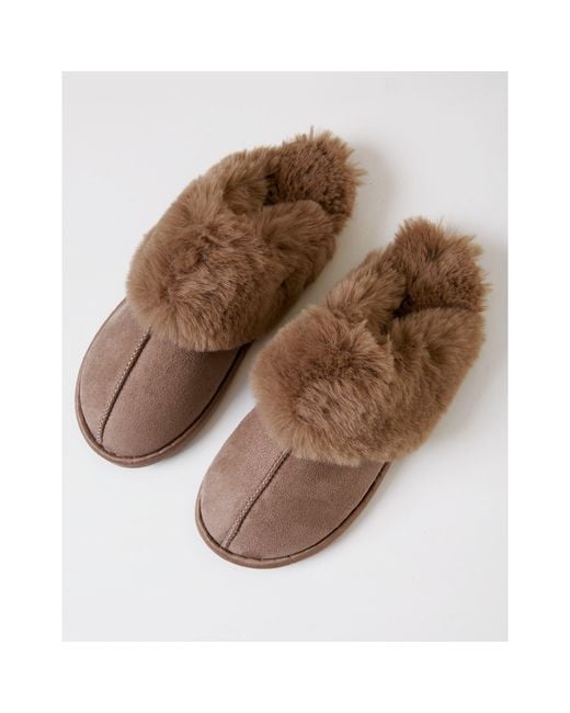 Threadbare Brown Tb Solace Mule Slippers