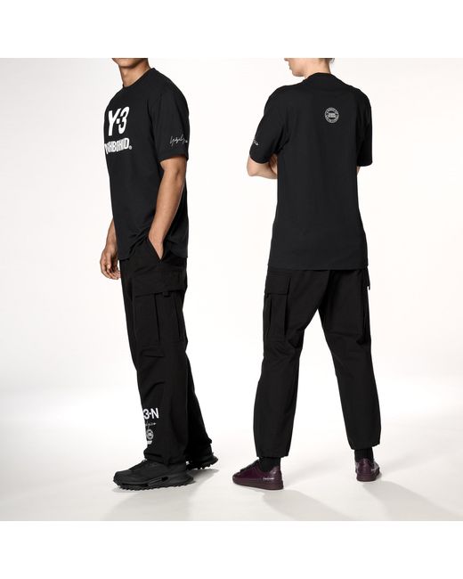 Y-3 Black X Neighborhood Logo T-Shirt for men