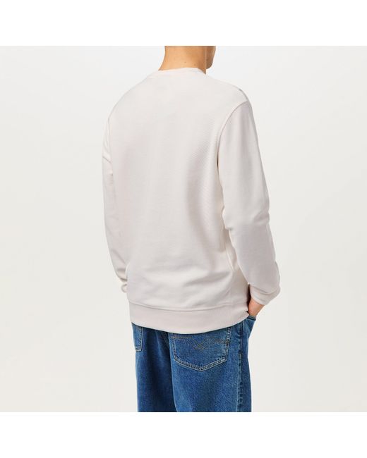 Barbour White B.Intense Wrightson Crew Sweatshirt for men
