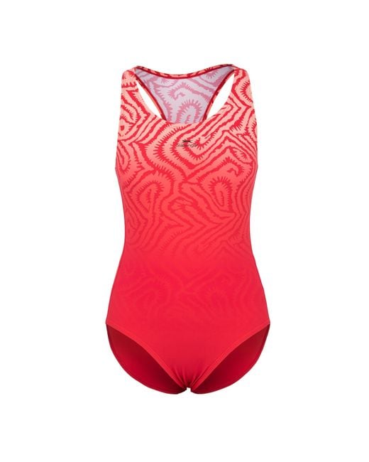 Slazenger 1881 Red Sports Back Swimsuit