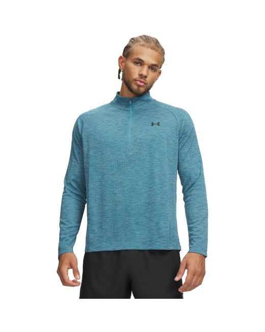 Under Armour Blue Tech ½ Zip Long Sleeve for men