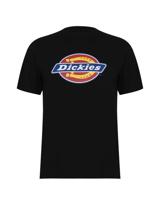 Dickies Black Icon Cotton Short Sleeve T-Shirt for men