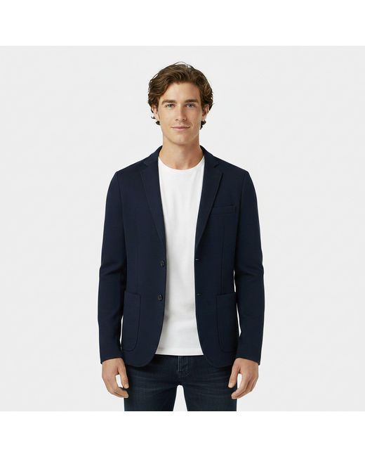 Jack Wills Blue Jersey Long Sleeve Blazer for men