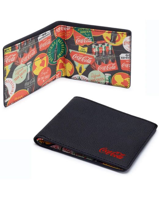 Coca Cola Blue Coca-Cola Officially Licensed Badges Leather Wallet
